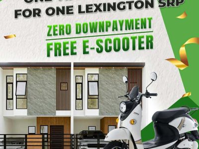 One Lexington SRP Dos – READY FOR OCCUPANCY – ZERO DP – FREE Scooter for Buyer!